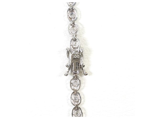 Autre Marque Braccialetto con charm in oro bianco 10K con diamante D'oro - vista 4