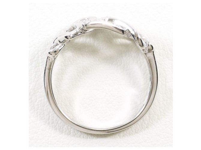 Autre Marque Anello fede in oro bianco 18K con diamante D'oro - vista 2
