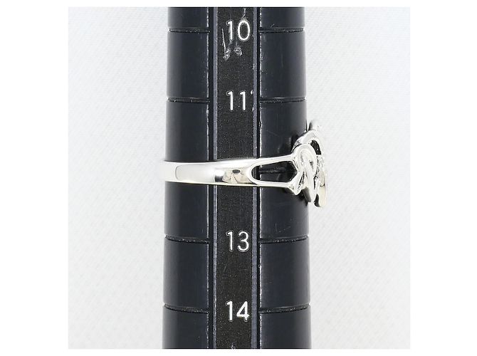 Autre Marque Anello fede in oro bianco 18K con diamante D'oro - vista 6