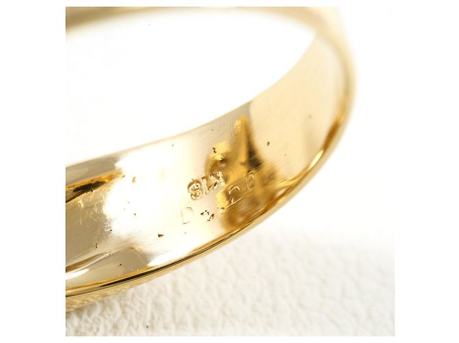 Autre Marque Anello a fascia in oro giallo 18K con diamante D'oro - vista 5
