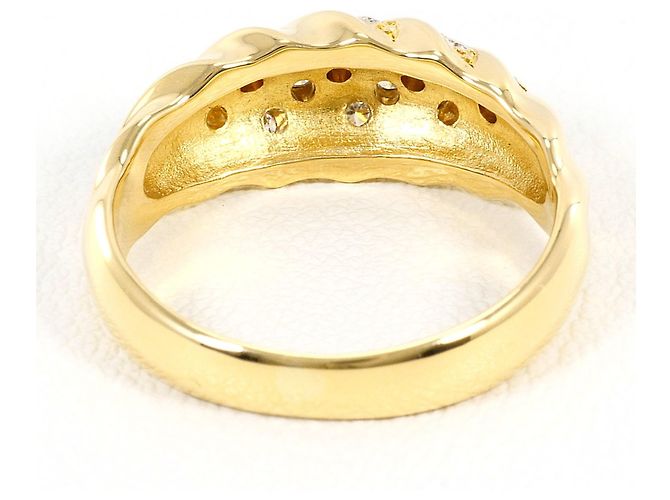 Autre Marque Anello fede in oro giallo 18K con diamante D'oro - vista 4