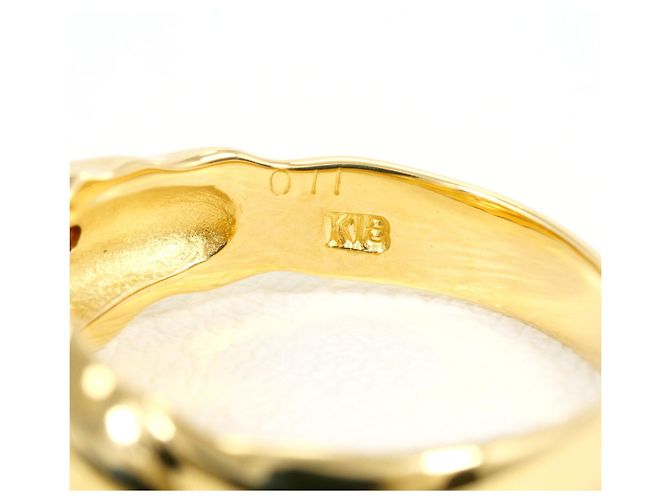 Autre Marque Anello fede in oro giallo 18K con diamante D'oro - vista 5