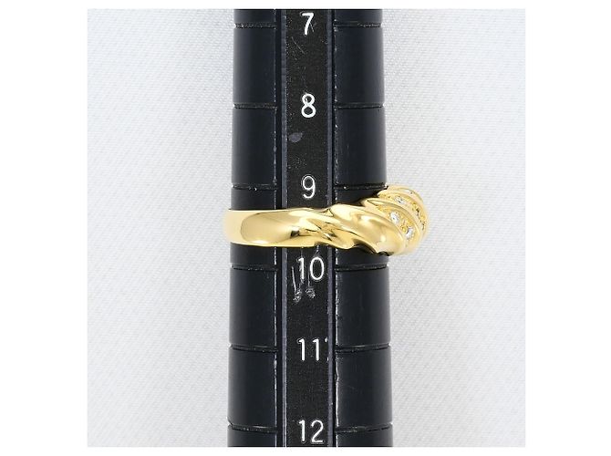 Autre Marque Anello fede in oro giallo 18K con diamante D'oro - vista 7