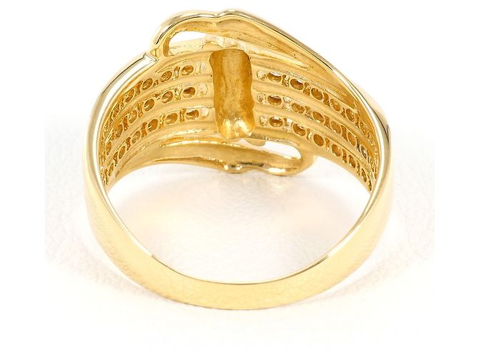 Autre Marque Ehering aus 18K Gelbgold mit Diamanten Golden - Ansicht 4