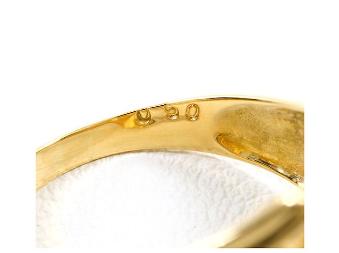 Autre Marque Ehering aus 18K Gelbgold mit Diamanten Golden - Ansicht 6