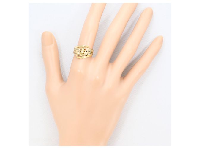 Autre Marque Ehering aus 18K Gelbgold mit Diamanten Golden - Ansicht 7