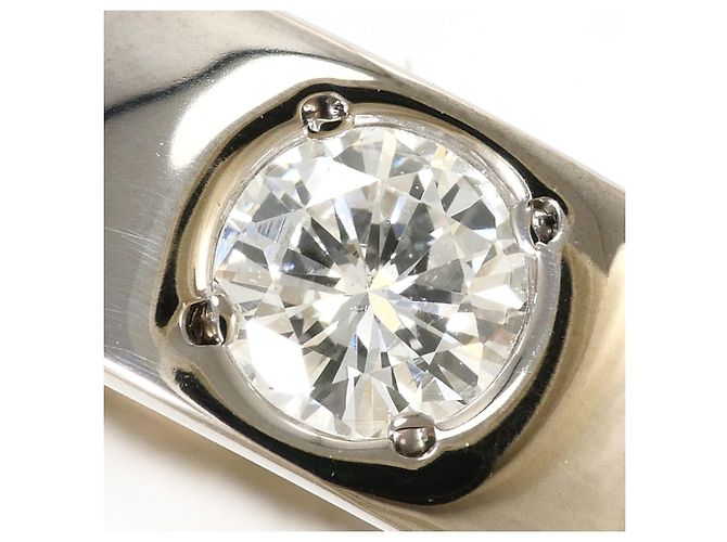 Autre Marque Ehering aus 18K Weißgold mit Diamant Golden - Ansicht 2