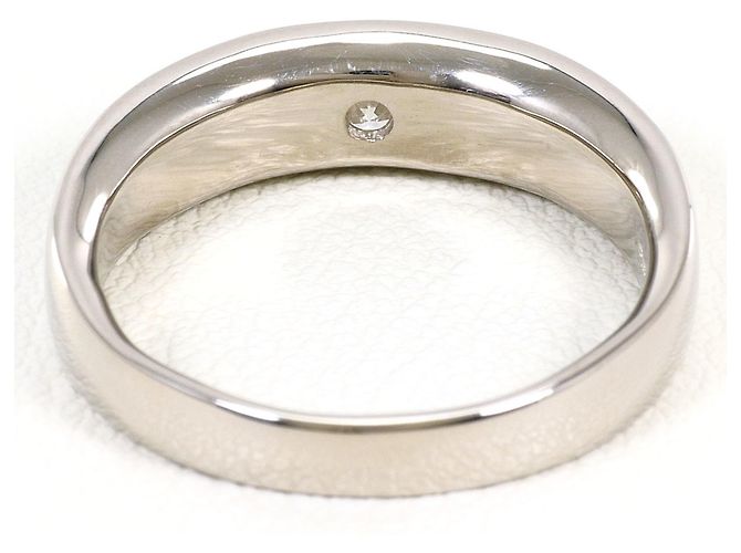 Autre Marque Ehering aus 18K Weißgold mit Diamant Golden - Ansicht 4