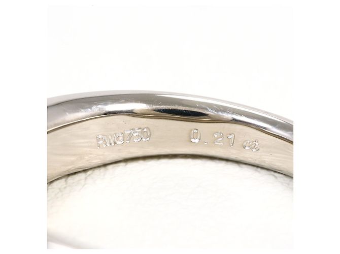 Autre Marque Ehering aus 18K Weißgold mit Diamant Golden - Ansicht 5