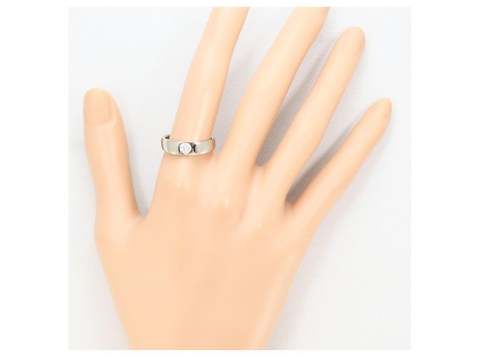 Autre Marque Ehering aus 18K Weißgold mit Diamant Golden - Ansicht 6