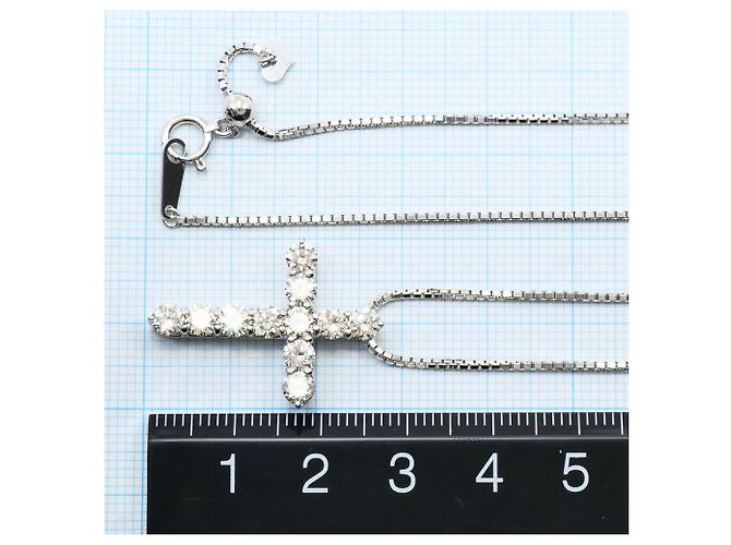 Autre Marque Collana in oro bianco 18K con diamante D'oro - vista 6