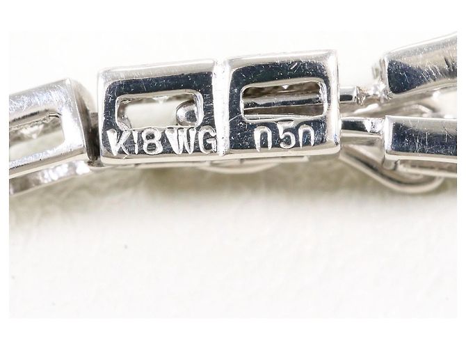 Autre Marque Bracciale con charm in oro bianco 14K/18K con diamanti D'oro - vista 4