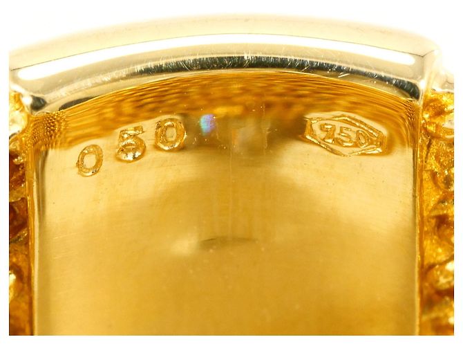Autre Marque Anel aliança em ouro 18K e diamantes Dourado - vista 5