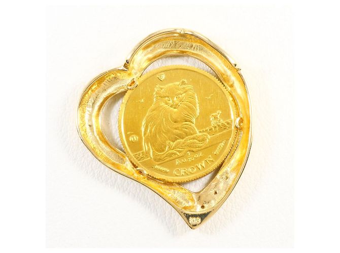 Autre Marque Pendente in diamanti e oro giallo 18K & 24K D'oro - vista 3