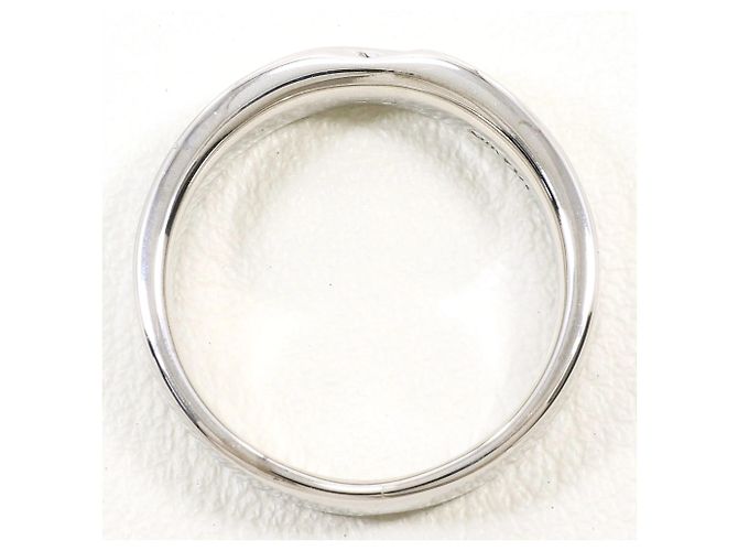 Autre Marque Anello fede in oro bianco 14K con diamante D'oro - vista 3