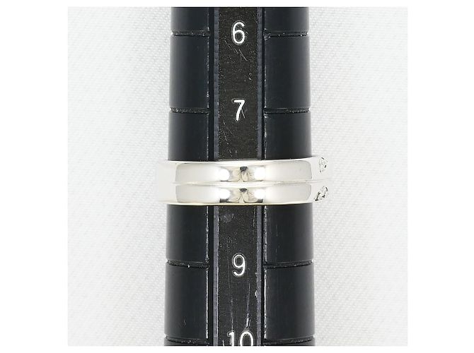 Autre Marque Anello fede in oro bianco 14K con diamante D'oro - vista 7