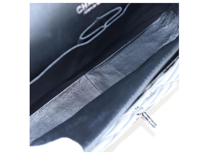 Chanel Vintage Classic Double Flap Quilted Patent Medium Schwarz - Ansicht 5