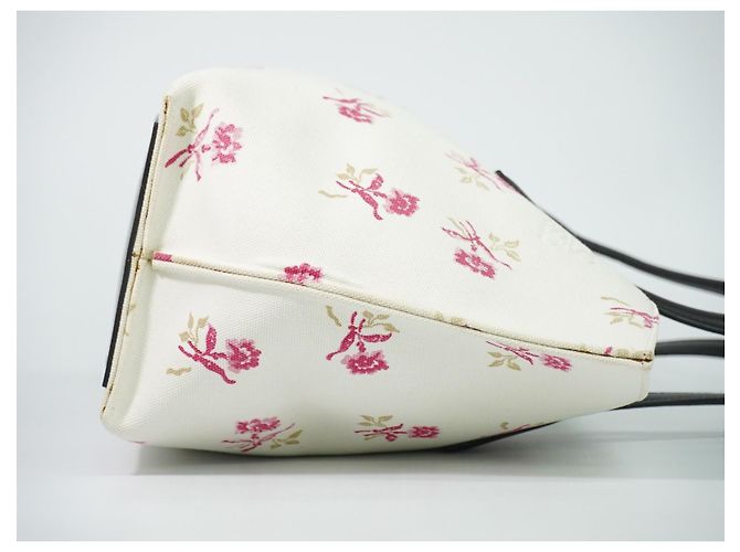 Loewe T Shopper de lona estampada Large Blanco - vista 3