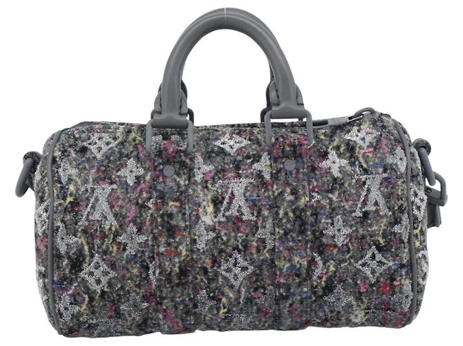 Louis Vuitton Keepall Bandouliere LV Felt XS Marrone - vista 2