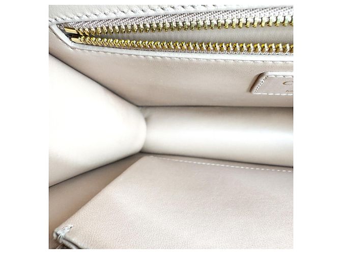 Christian Dior 30 Montaigne Flap Leather Micro Beige - vista 5