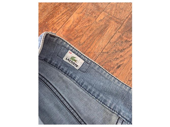 Lacoste Damen Capri Jeans - Hellblau, Gerade Passform - Ansicht 4