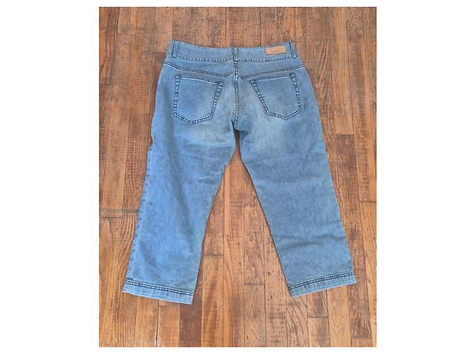 Lacoste Damen Capri Jeans - Hellblau, Gerade Passform - Ansicht 7