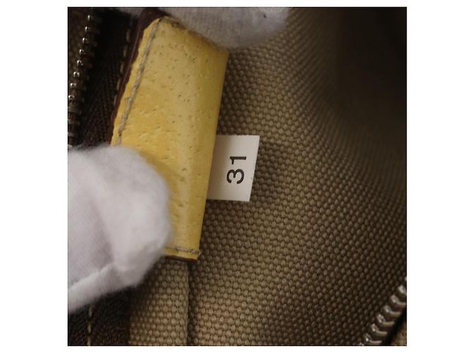 Prada Lux Convertible Open Tote Canvas and leather Beige - view 7