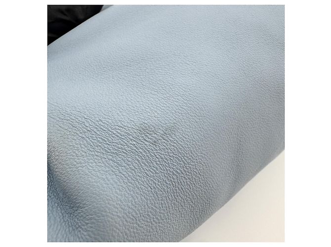 Pochette Bottega Veneta BV Trine Fold en cuir Bleu - vue 7