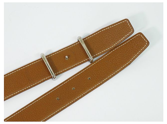 Hermès Ceinture réversible Hermes H D'Ancre en cuir Medium Noir - vue 6