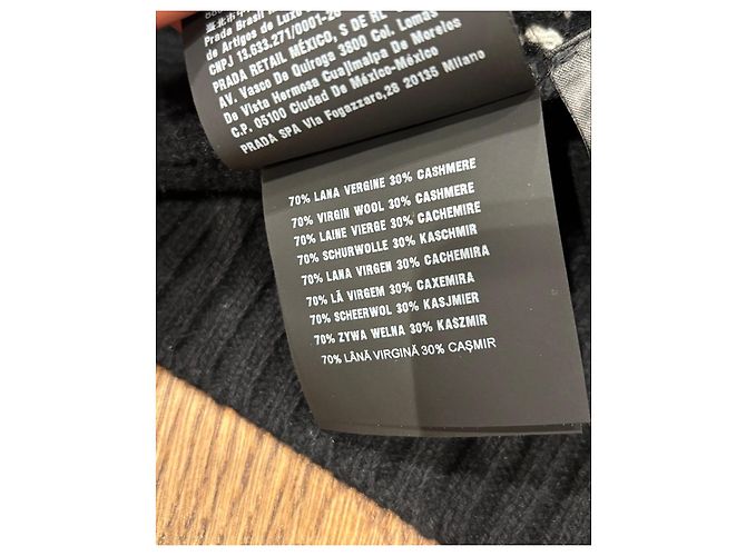 Prada Strickoberteil mit Sternmuster Schwarz Weiß - Ansicht 4