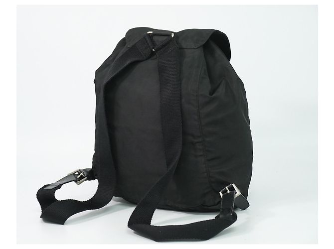 Prada Nylon com fivela e bolso frontal Preto - vista 2