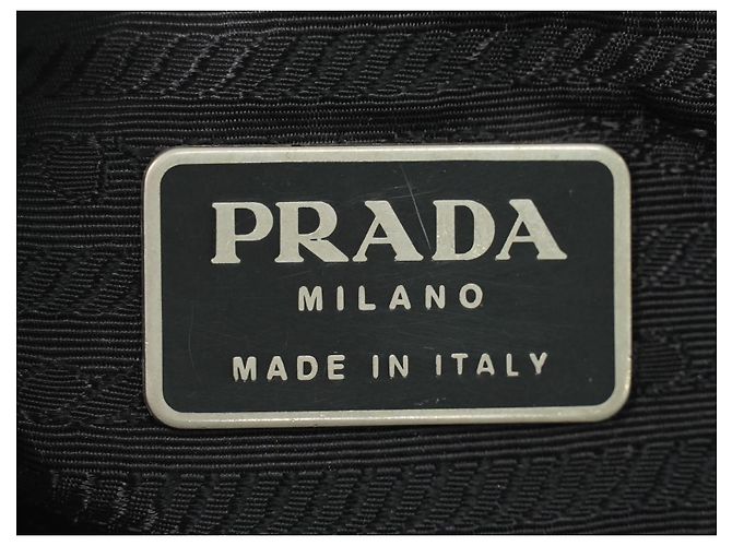 Prada Nylon com fivela e bolso frontal Preto - vista 7