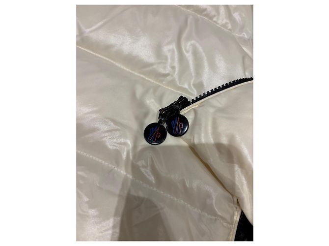 Moncler Casaco Puffer Acolchoado Creme Cru - vista 12