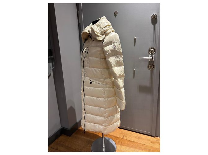 Moncler Casaco Puffer Acolchoado Creme Cru - vista 2