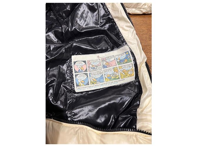 Moncler Casaco Puffer Acolchoado Creme Cru - vista 4