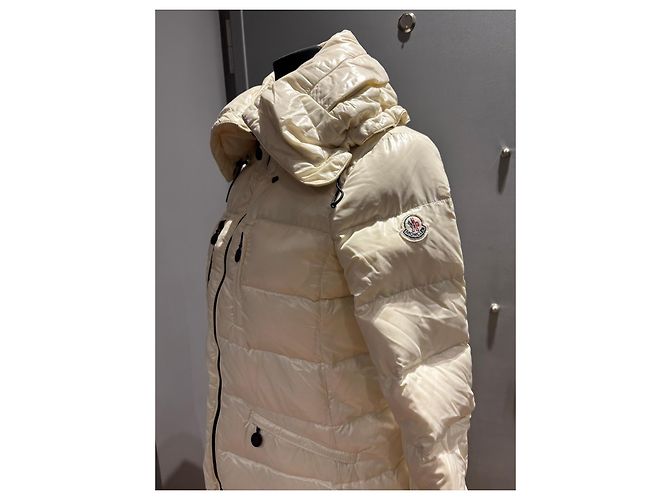 Moncler Casaco Puffer Acolchoado Creme Cru - vista 9