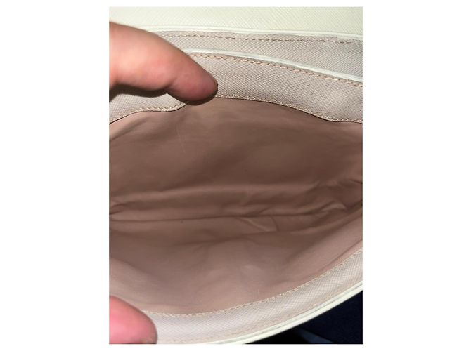 Sac Tote Prada Saffiano Lux Blanc - vue 10