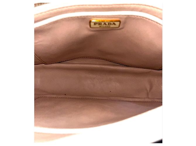 Sac Tote Prada Saffiano Lux Blanc - vue 9
