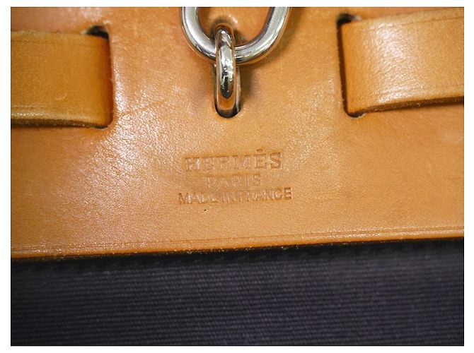 Hermès Hermes Herbag Toile and Leather PM Preto - vista 5
