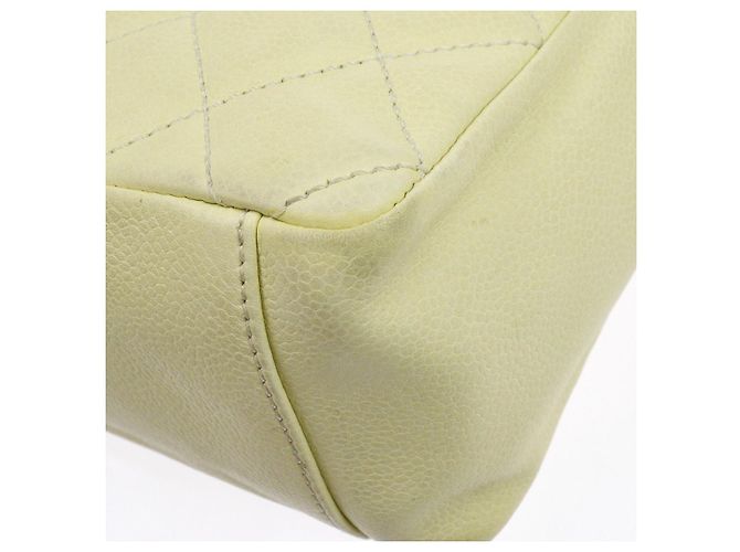 Chanel Petite Shopping Quilted Caviar Large Grün - Ansicht 7