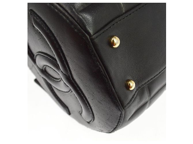 Chanel Chocolate Bar Barrel Quilted Leather Small Schwarz - Ansicht 6