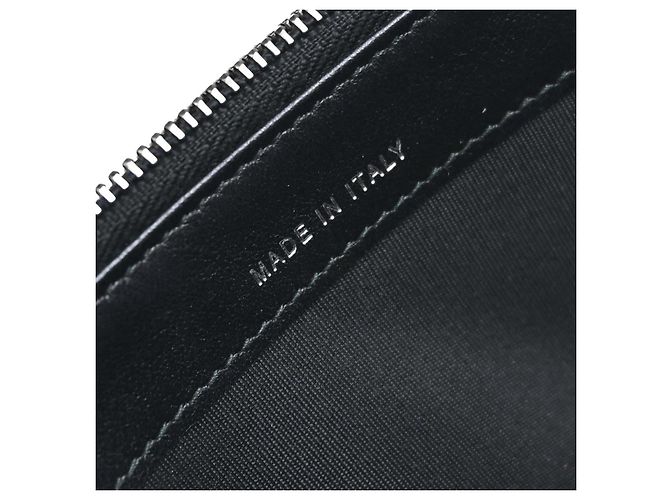 Clutch Chanel Boy Double Zip con Catena in Pelle d'Agnello Matelassé Nero - vista 4