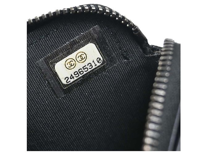 Clutch Chanel Boy Double Zip con Catena in Pelle d'Agnello Matelassé Nero - vista 5
