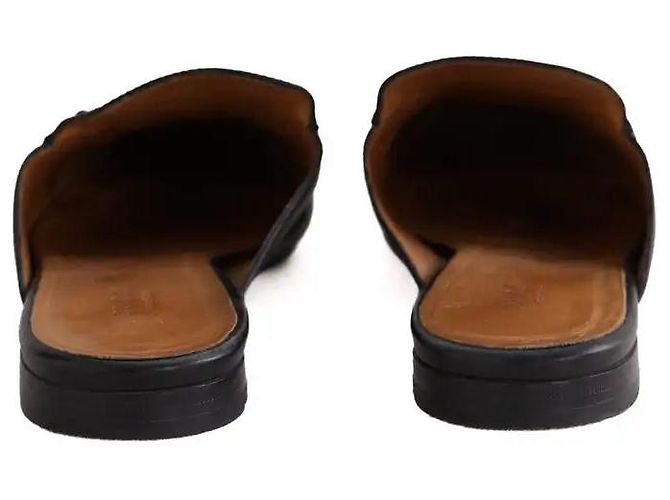 Mules Gucci de cuero negro - vista 2