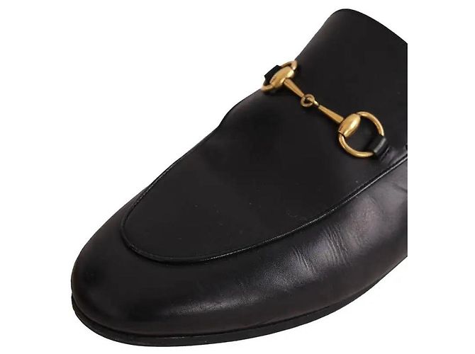 Mules Gucci de cuero negro - vista 5