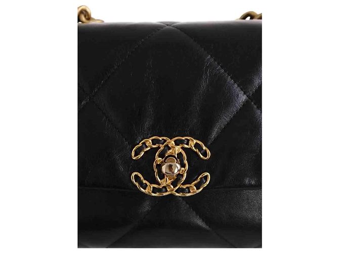 Borsa a tracolla Chanel 19 nera Nero - vista 4