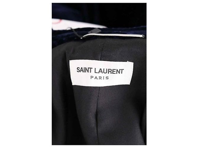 Autre Marque Fato Saint Laurent em veludo azul marinho - vista 5