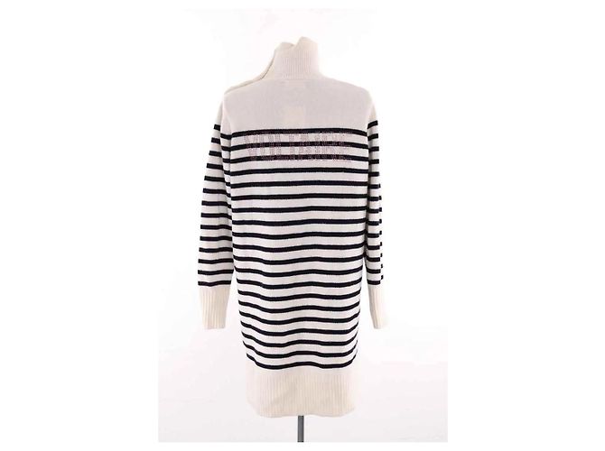 Zadig & Voltaire Almira Kleid Wolle ecru Roh - Ansicht 4