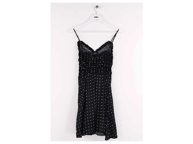 Maje Schwarzes Kleid aus Viskose - Ansicht 3