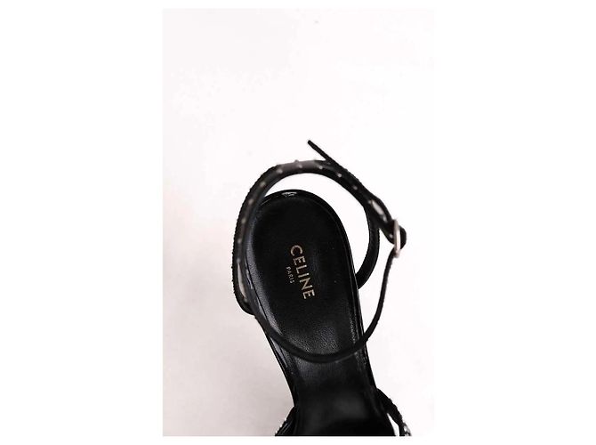 Tacones Céline de charol negro - vista 2